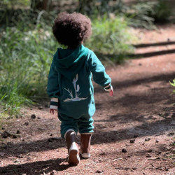 polaire bébé - Ducksday - Dark Green / Ecru