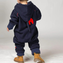 Combinaison polaire bébé - Ducksday - Blue / Red
