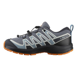 XA PRO 3D Junior V8 - CSWP - Chaussure Salomon enfant Imperméable - 31 au 39 - Grisai/Dark B