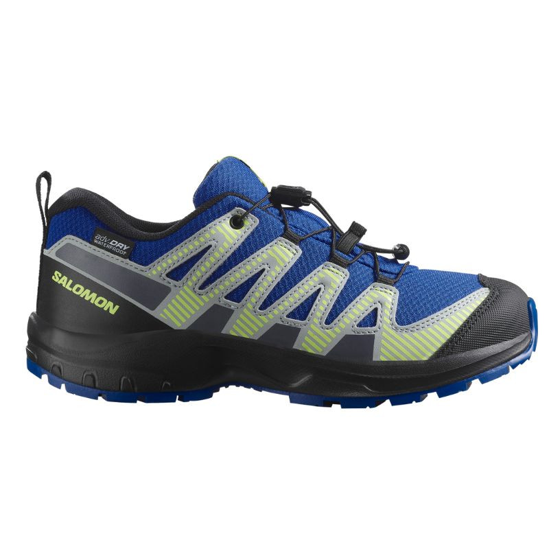 XA PRO 3D Junior V8 - CSWP - Chaussure Salomon enfant Imperméable - 31 au 39 - Nautbl/Black/Sh Grn