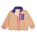 Veste polaire enfant sherpa - Hello Hossy - Plum Beige