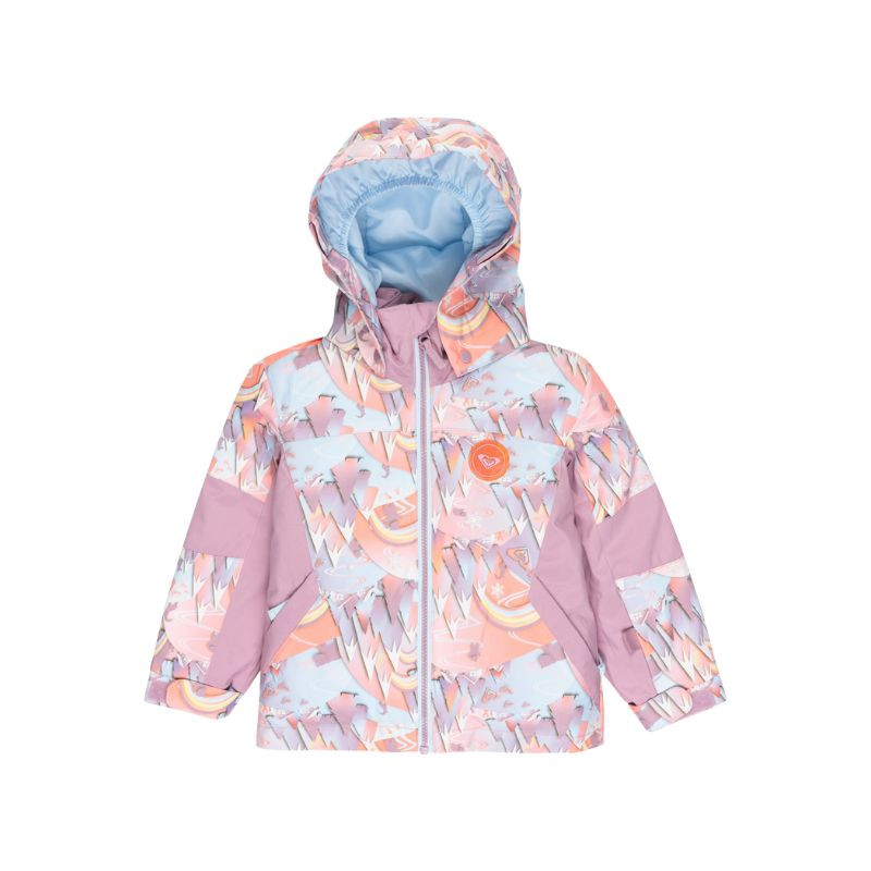 Veste de ski fille Snowy Tale - Roxy - Coral Chic Papercut