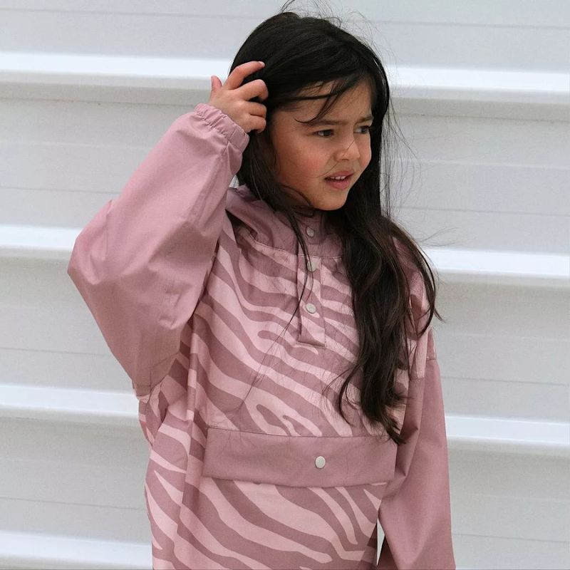 Poncho de pluie enfant - Poule Party - Zebra