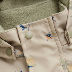 Combinaison de pluie enfant doublée - CeLaVi - White Pepper