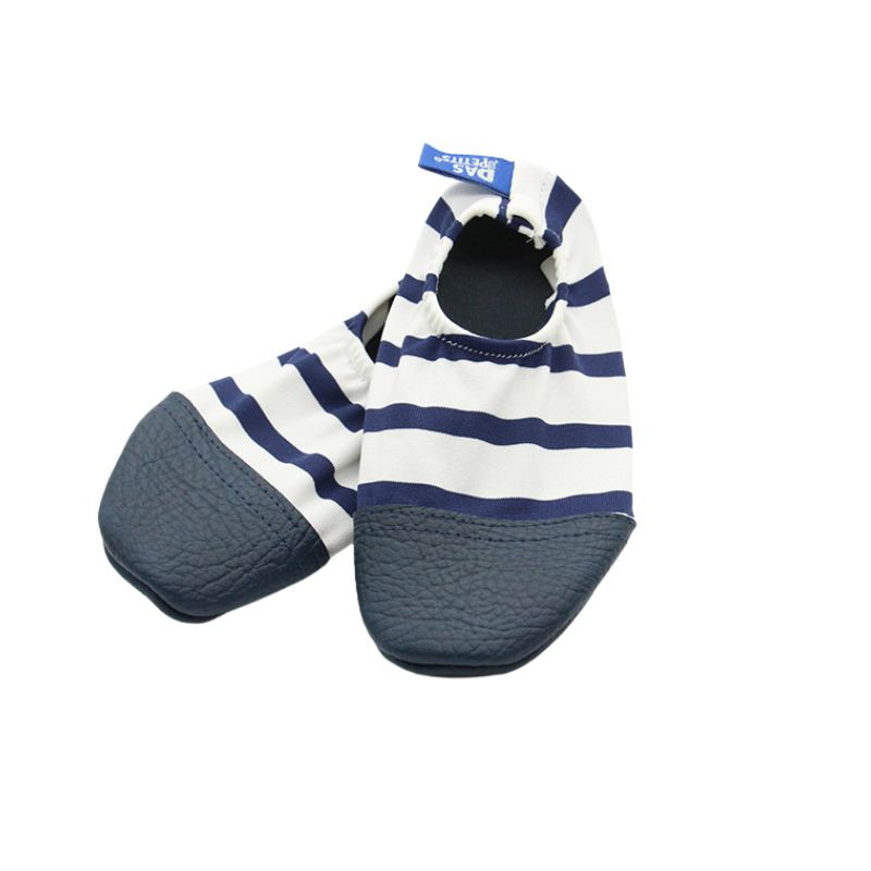 Chaussons souples enfant - Les Pas Petits - Les Petits Marins Bleus Marines