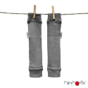 Jambières bébé de portage en laine Manymonths - Elephant Grey