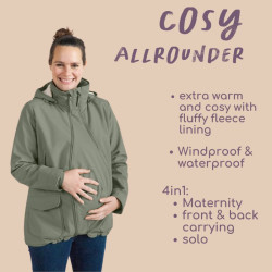 Veste de portage chaude Cosy Allrounder - Mamalila - Agave