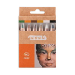Kit de 6 crayons de maquillage bio Vie Sauvage - Namaki