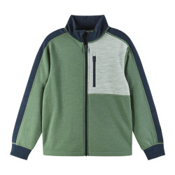 Pull en laine merinos enfant Merin - Reima - Green Clay
