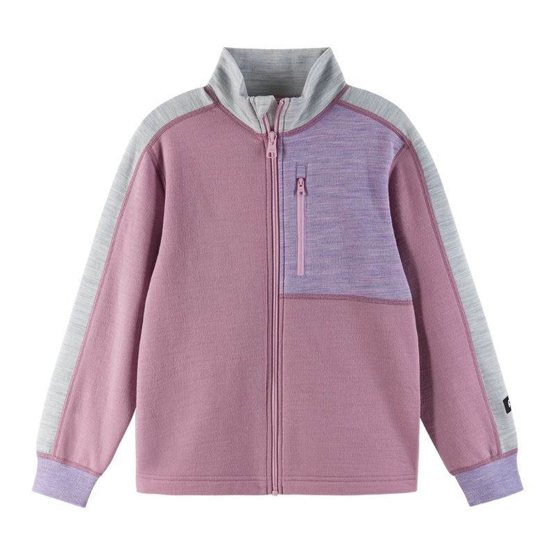 Pull en laine merinos enfant Merin - Reima - Grey Pink
