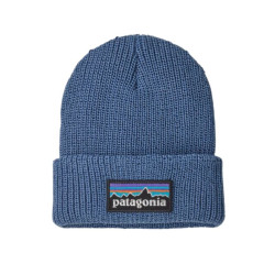 Bonnet Baby Logo Beanie - Patagonia - P-6 Logo : Barnacle Blue