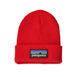 Bonnet Baby Logo Beanie - Patagonia - P-6 Logo : Sizzle Red