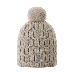 Bonnet enfant en laine merinos Nyksund - Reima - Earthy Beige