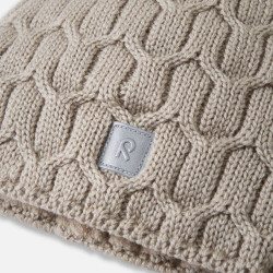 Bonnet enfant en laine merinos Nyksund - Reima -Beige