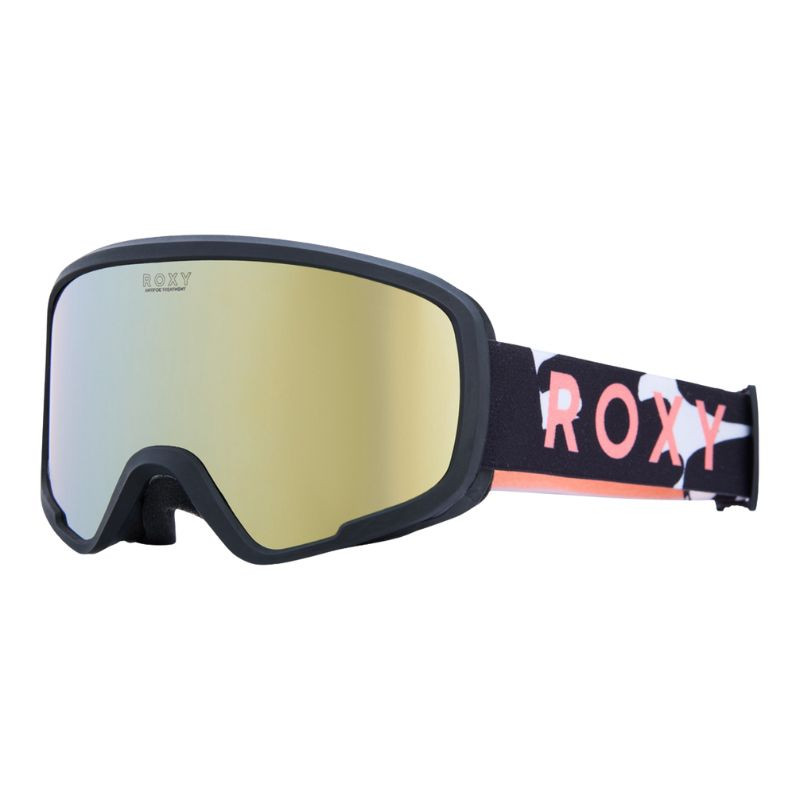 Masque de ski fille 5-8 ans Missy - Roxy - Big Flowers / Clux ml Orange