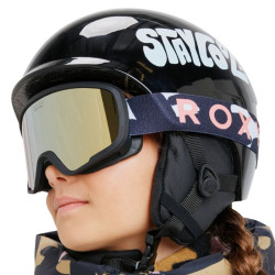 Masque de ski fille 5-8 ans Missy - Roxy - Big Flowers / Clux Orange