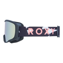Masque de ski fille 5-8 ans Missy - Roxy - Big Flowers  ml Orange