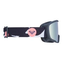 Masque de ski fille 5-8 ans Missy - Roxy - Big Flowers /  Orange