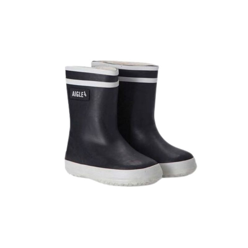 Botte de pluie fourrée bébé Baby Flac Fur - Aigle - Marine