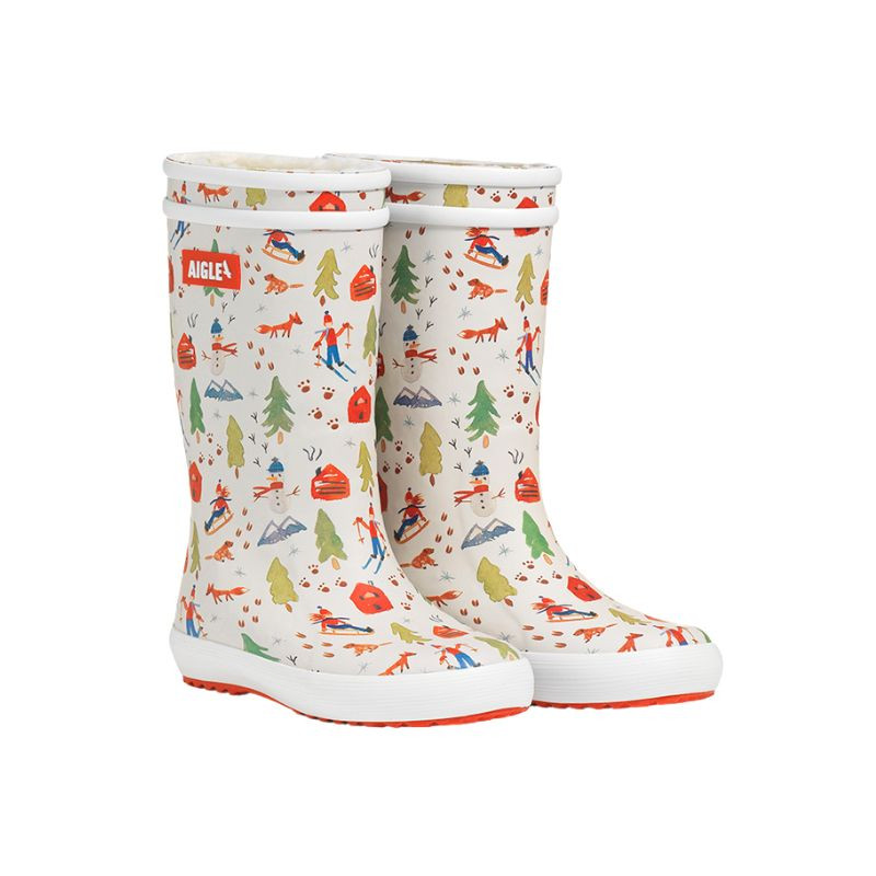 Botte de pluie fourrée enfant Lolly Pop Fur - Aigle - Zermatt