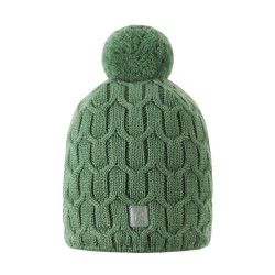 Bonnet enfant en laine merinos Nyksund - Reima - Green Clay