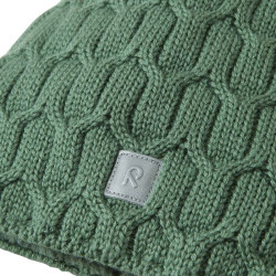 Bonnet enfant en laine merinos Nyksund - Green Clay