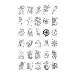 Recharge Kidydraw Mini - Océan Pirates & Animaux autour du Monde