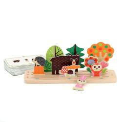 Jeu de logique en bois Oussassplass La forêt - Vilac