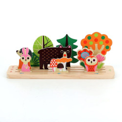 Jeu de logique en bois Oussassplass La forêt - Vilac
