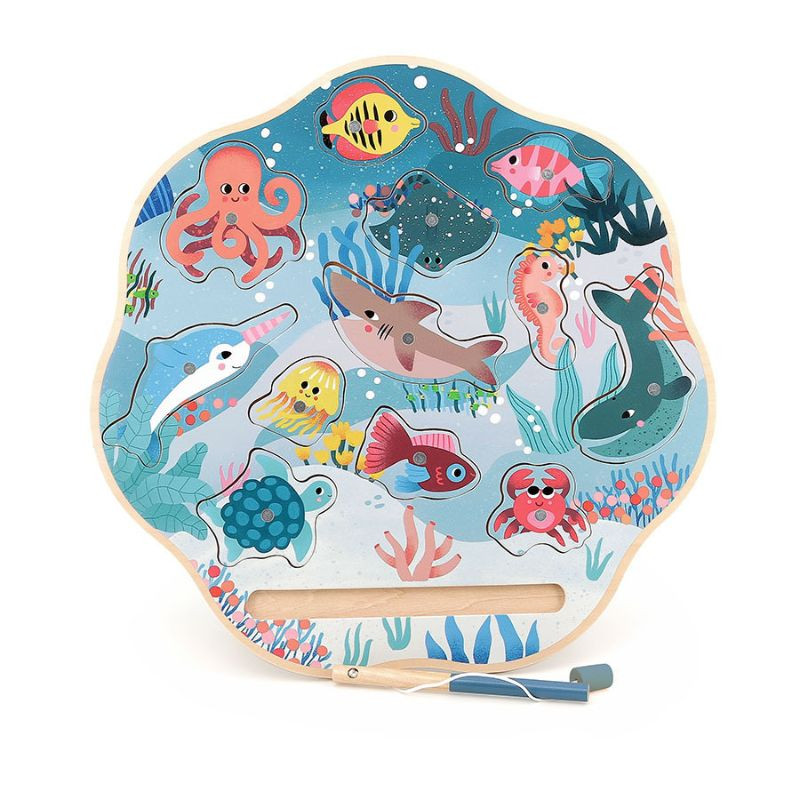 Jeu de pêche à la ligne et encastrement - Michelle Carlslund - Vilac