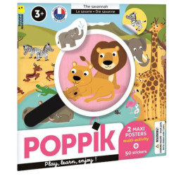 Poster à jouer - La Savane - Poppik