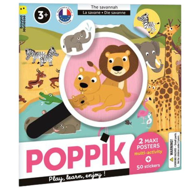 Poster à jouer - La Savane - Poppik