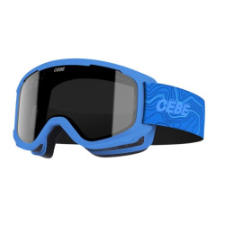 Masque de ski bébé Cébé - Jerry 3 - 12 mois à 2,5 ans - Blue Topo / Dark Grey