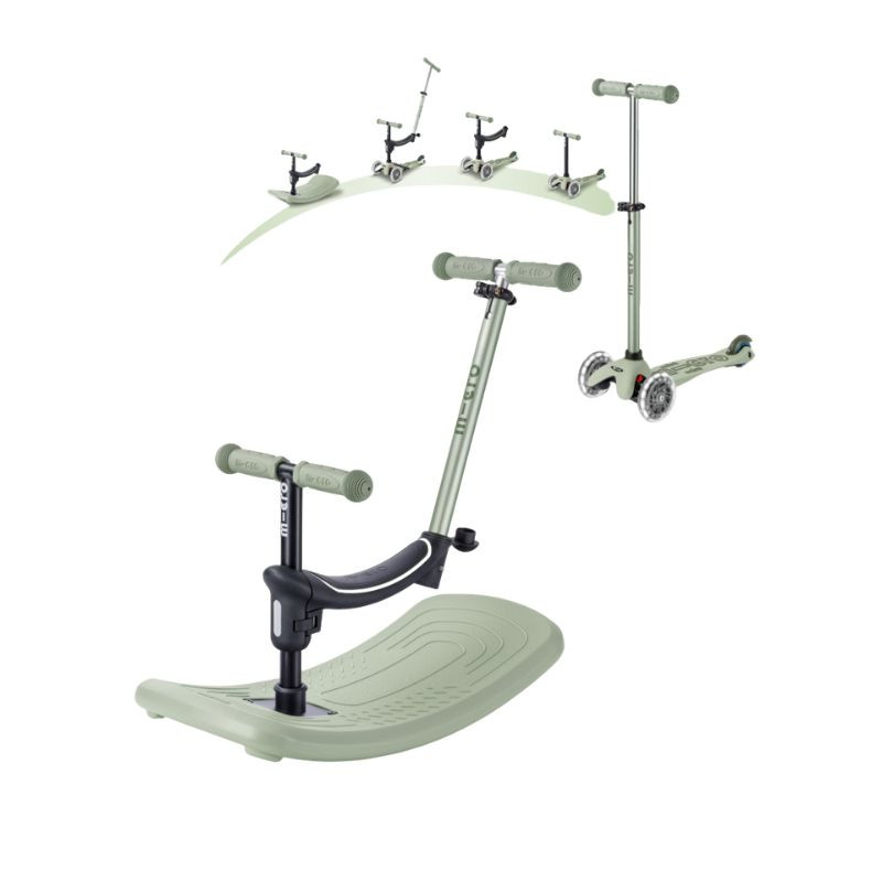 Trottinette Mini Micro Deluxe Rock & Go LED - Micro - Vert Sauge