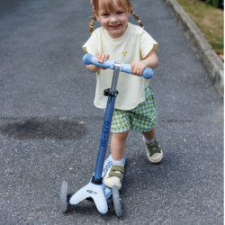 Trottinette Mini Micro Deluxe Rock & Go LED - Micro - Bleu ardoise