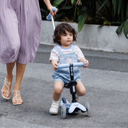 Trottinette Mini Micro Deluxe Rock & Go LED - Micro - Bleu ardoise