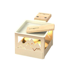 Raclette à la bougie Yeti Cookut : pliable et nomade - Blanc