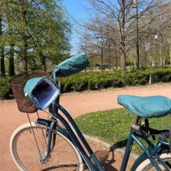 Manchons vélo adulte Suzon (guidon courbé) - Vert Thym - Suzon et Suzette