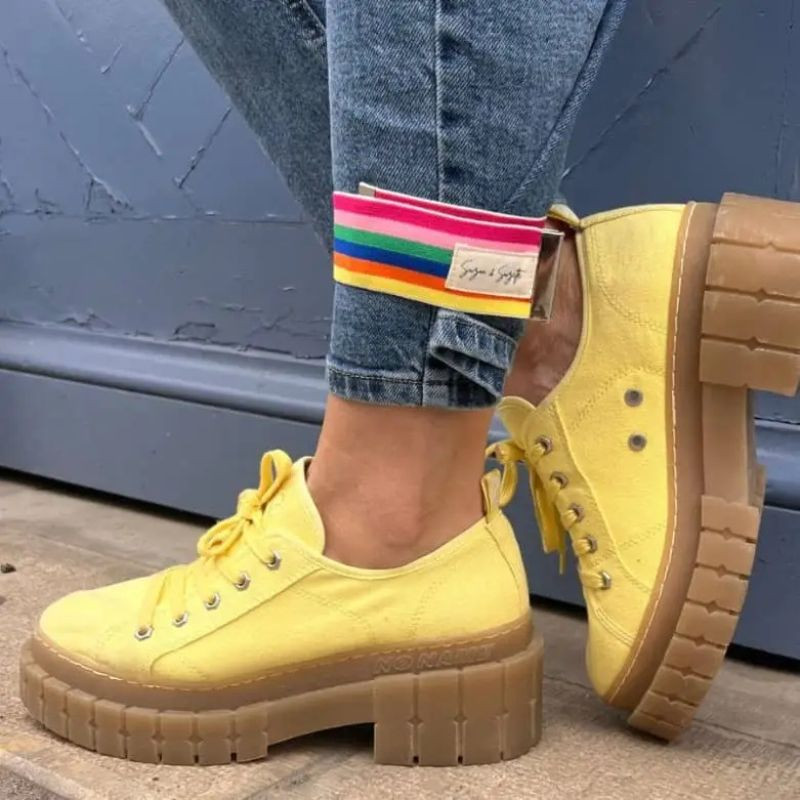 Serre pantalon vélo réfléchissant - de Suzon et Suzette - Arc en ciel