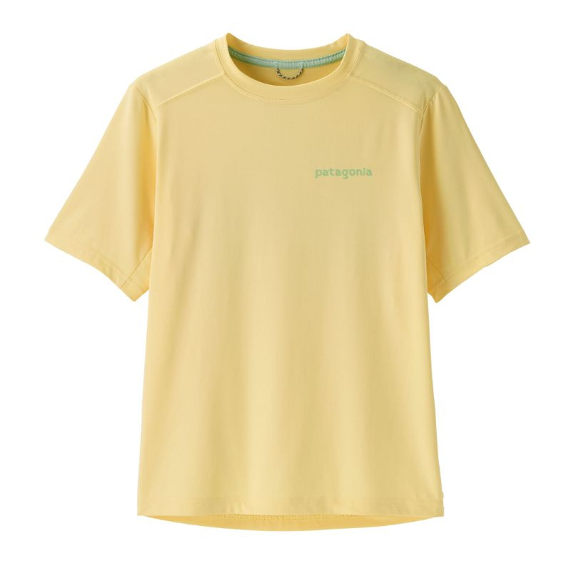 T-shirt enfant anti-uv Capilene - Patagonia - Ridge Rise Moonlight : Buttercup Yellow