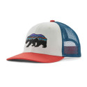 Casquette enfant Patagonia - Kids trucker hat - Fitz Roy Bear : Birch White