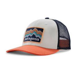 asquette enfant Patagonia - Kids trucker hat - Ridge Rise Stripe : Coho Coral
