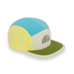 Casquette enfant five panel anti-UV - KietLa - Bleu Arc En Ciel