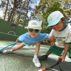 Casquette enfant five panel anti-UV - KietLa - Bleu Arc