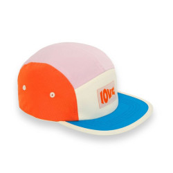 Casquette enfant five panel anti-UV - KietLa - Rose Love