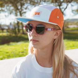 Casquette enfant five panel anti-UV - KietLa - Rose