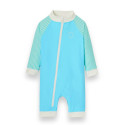 Combinaison short anti-UV enfant - KietLa - Bleu Rayures Vertes