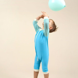 Combinaison short anti-UV enfant - KietLa - Rayures Vertes