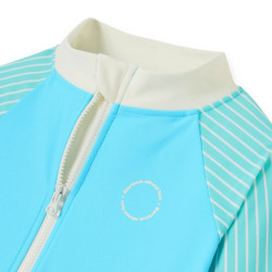 short anti-UV enfant - KietLa - Bleu Rayures Vertes