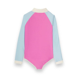 Maillot de bain fille anti-UV - KietLa - Rose Bleu dos